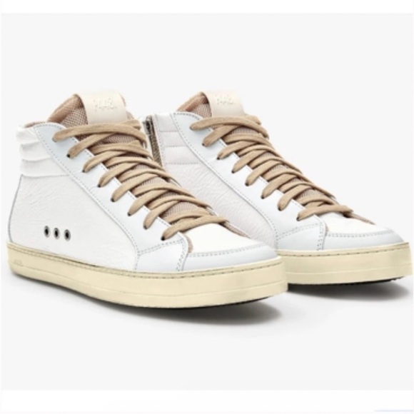 P448 Women's Sneakers in White and Tan - Picture 12 of 12